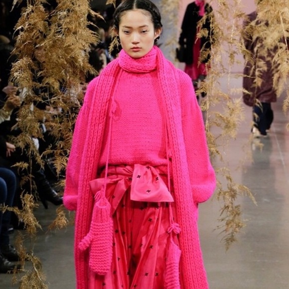 Ulla Johnson Rhea Neon Pink Pullover 